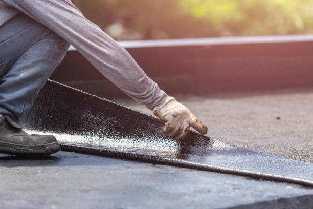 Professional Emergency Waterproofing technician working in Sunfield, MI